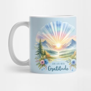 Live Life with Gratitude Mug